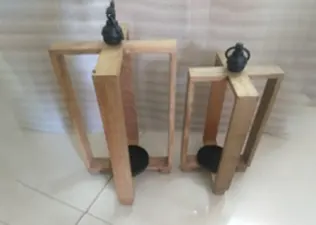 Minimalistic Wooden Candle Stand