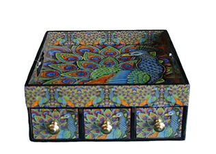 Peacock Feathers Box